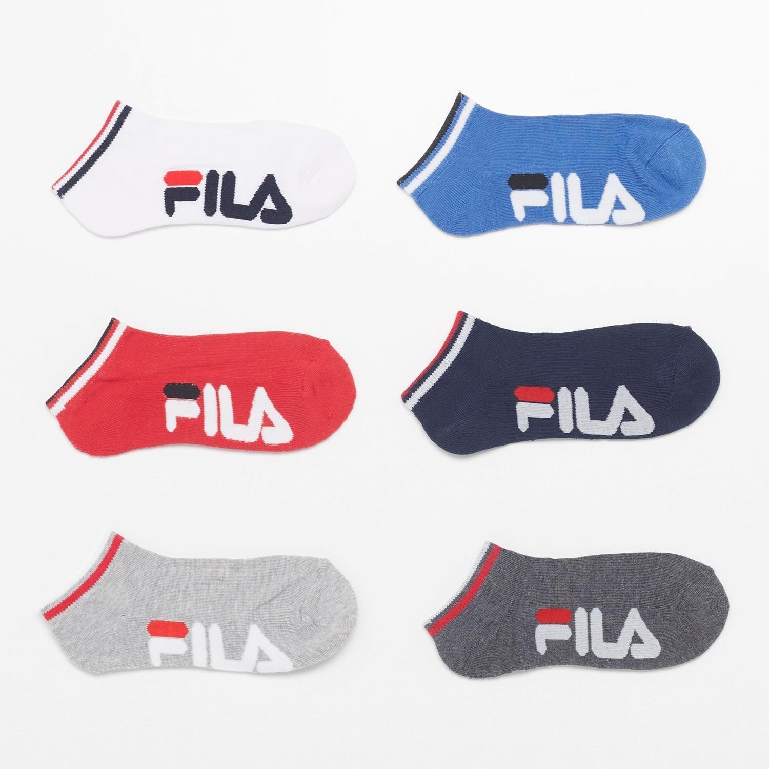 Fila Fila sokken 6-pack grijs/blauw heren