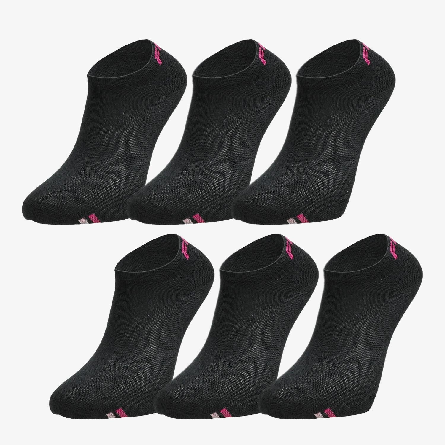 Fila Fila sokken 6-pack zwart dames dames