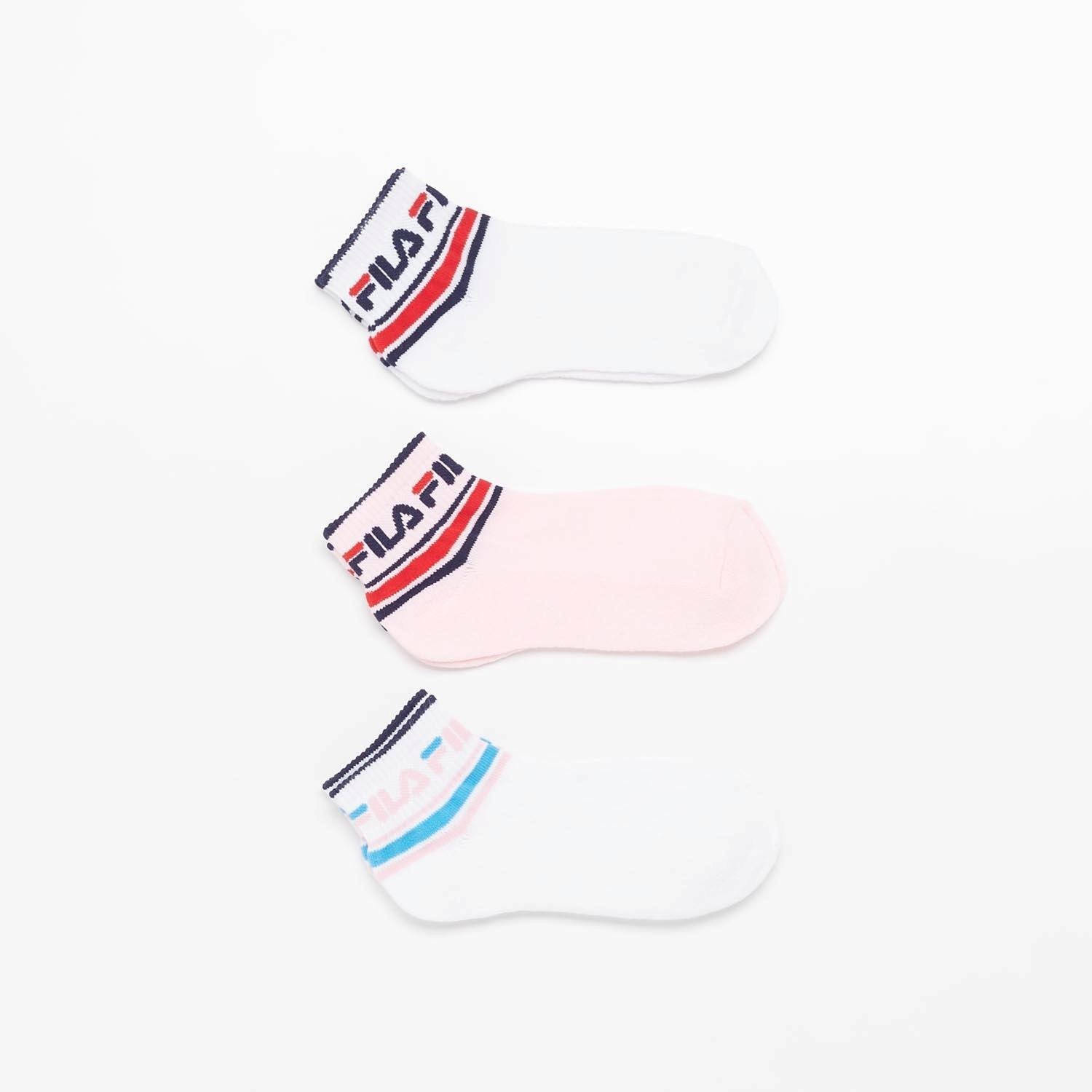 Fila Fila sokken 3-pack wit/roze kinderen
