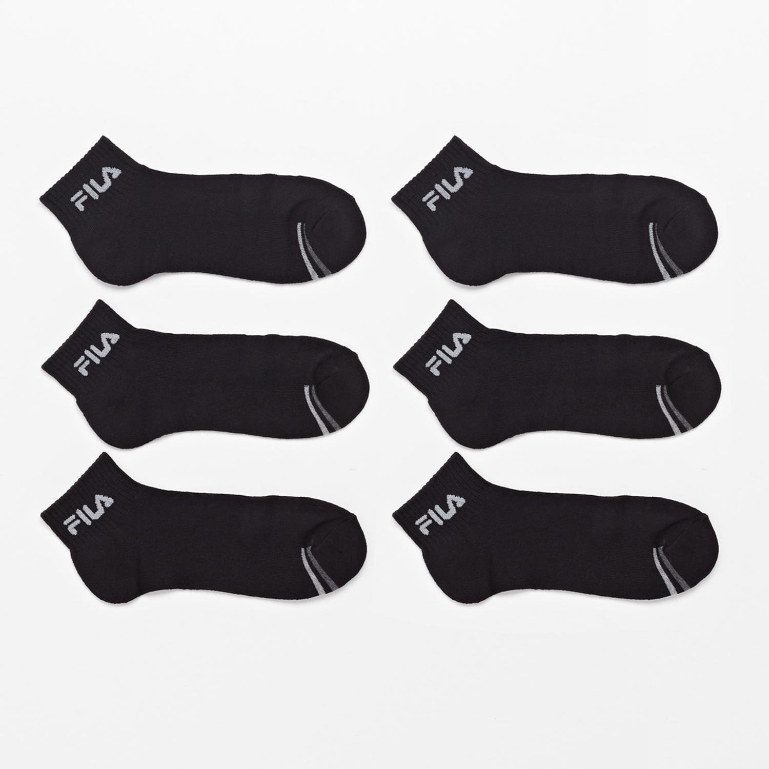 Fila Fila sokken 6-pack zwart heren