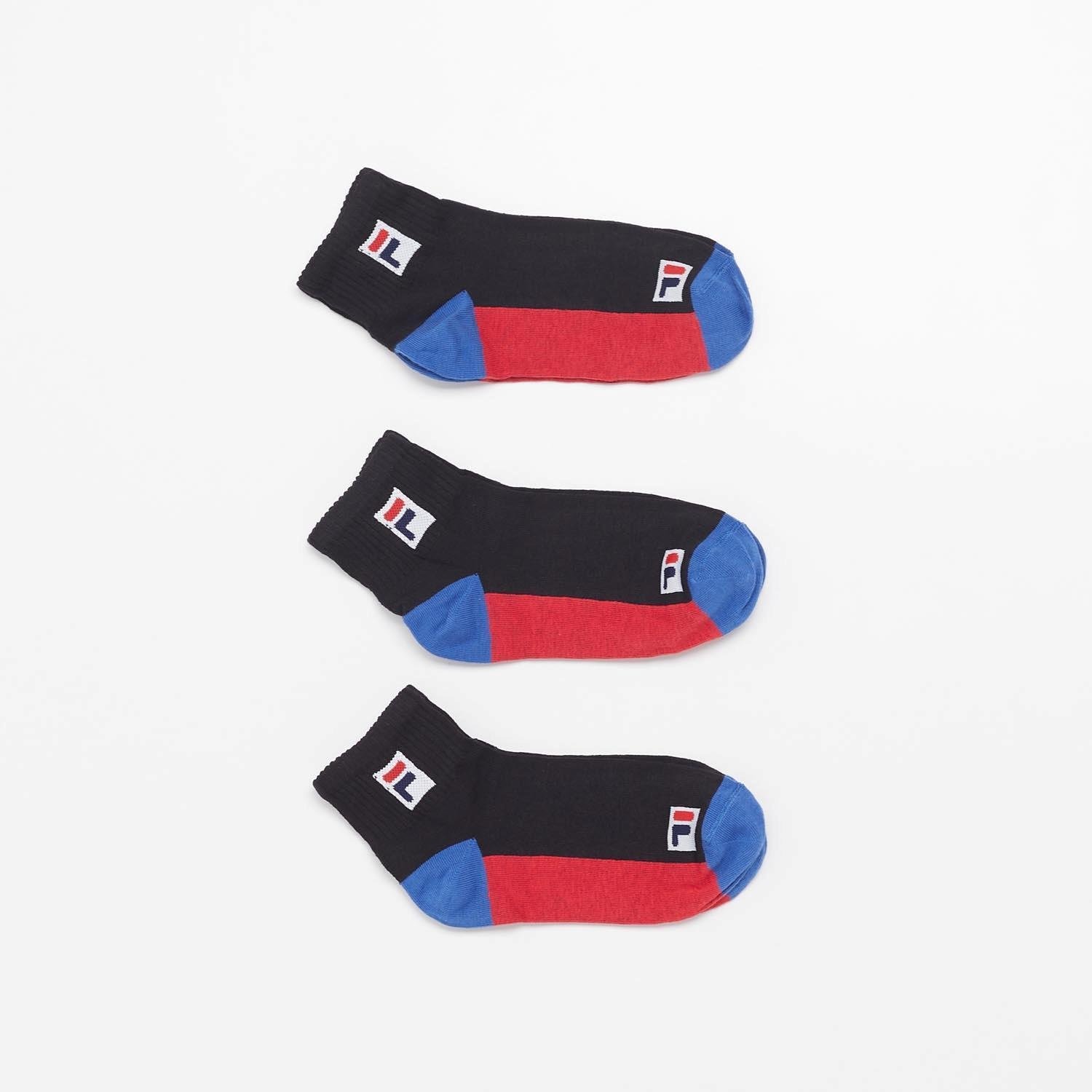 Fila Fila sokken 3-pack zwart/rood kinderen kinderen