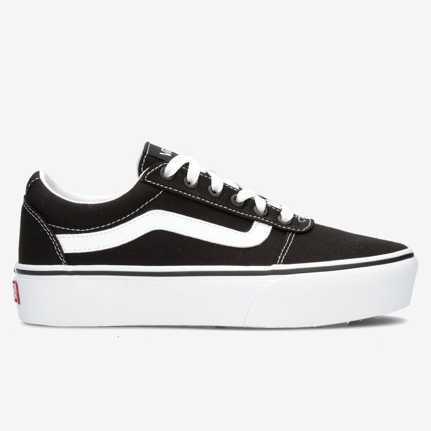 Excentriek Maak een naam Bestuiven VANS WARD PLATFORM SNEAKERS ZWART/WIT DAMES