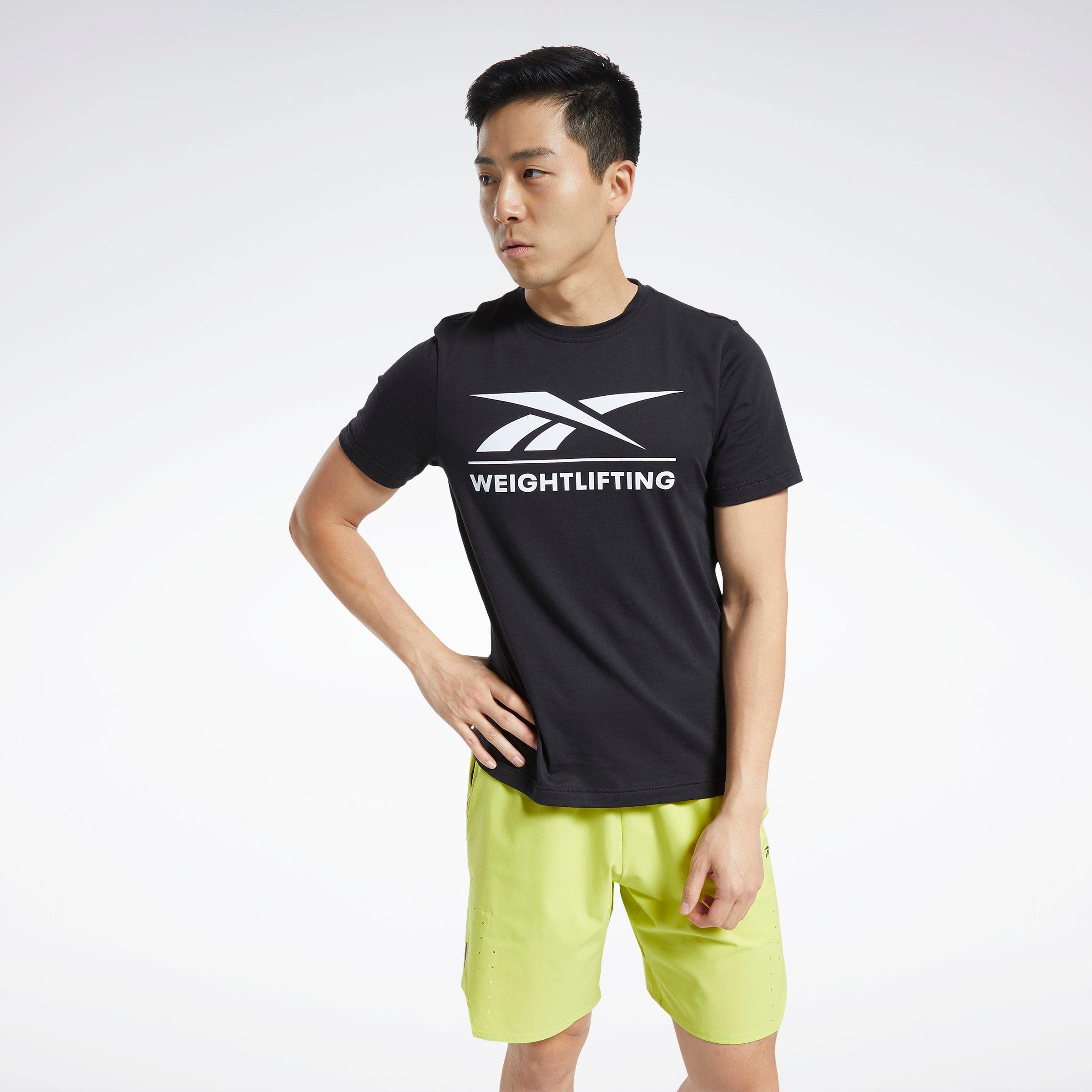 reebok weightlifting t shirt