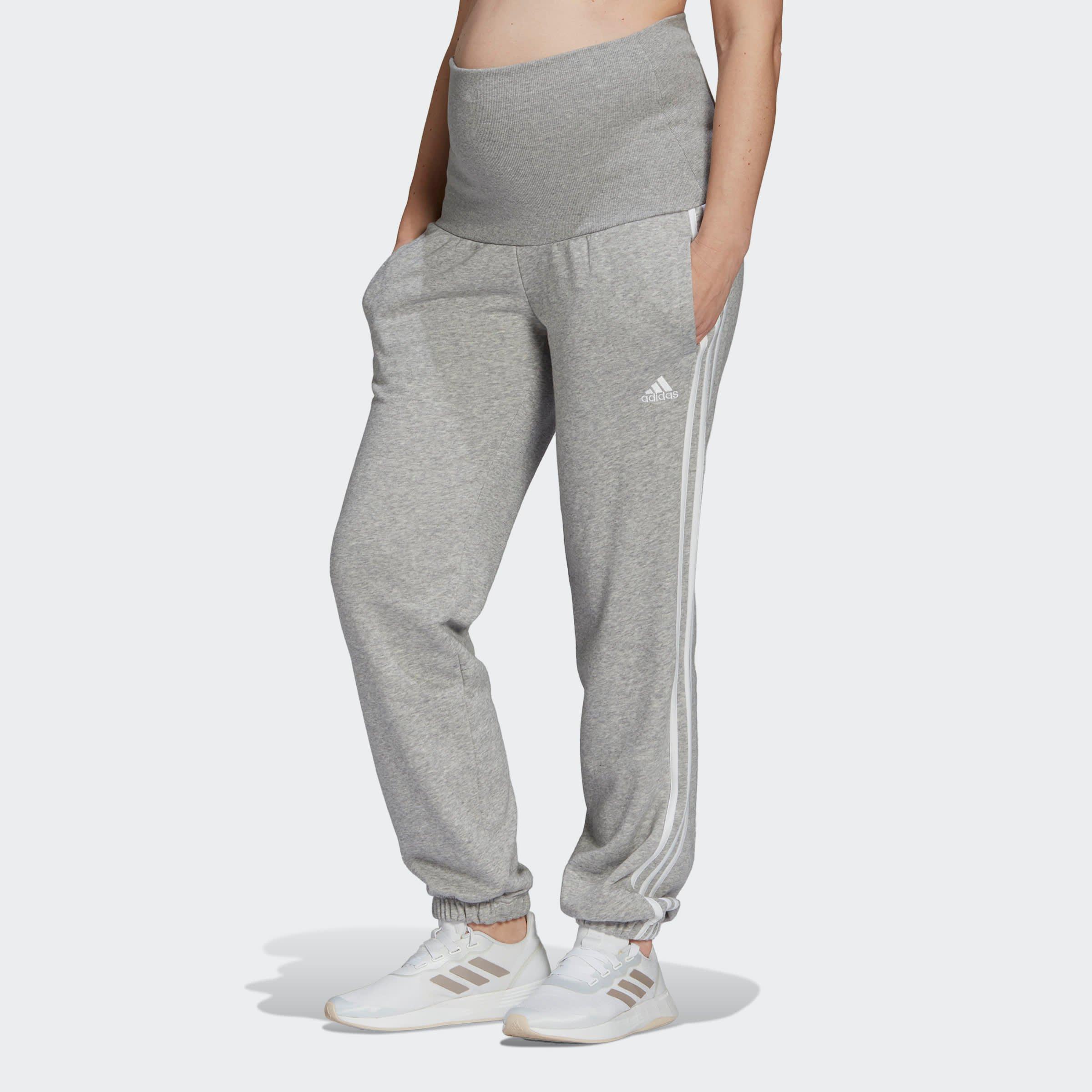 ADIDAS ESSENTIALS COTTON 3-STRIPES JOGGINGBROEK GRIJS DAMES