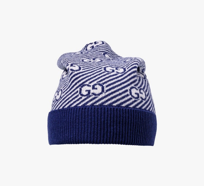 All-Over GG Wool Beanie Hat