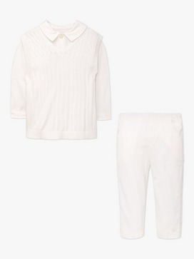 Baby Gulliver Shirt, Knit Vest & Trouser Set