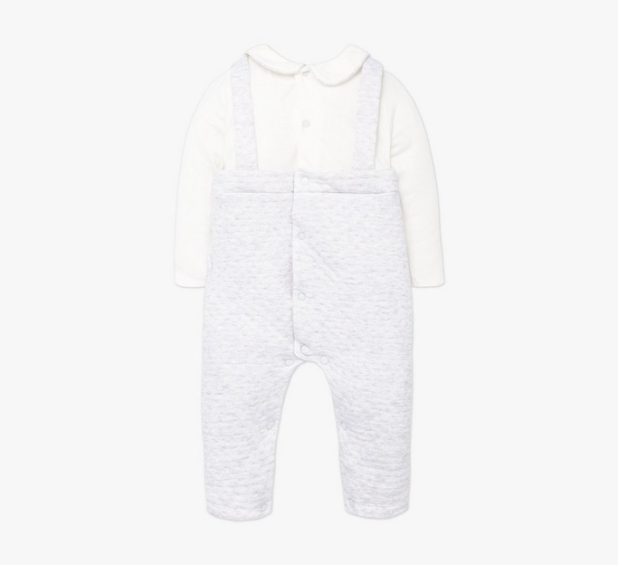 Baby L/S Polo Dungaree Coverall