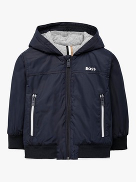 Baby Logo Hooded Bomber Jacket