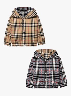 Baby Mackenzie Reversible Check Jacket