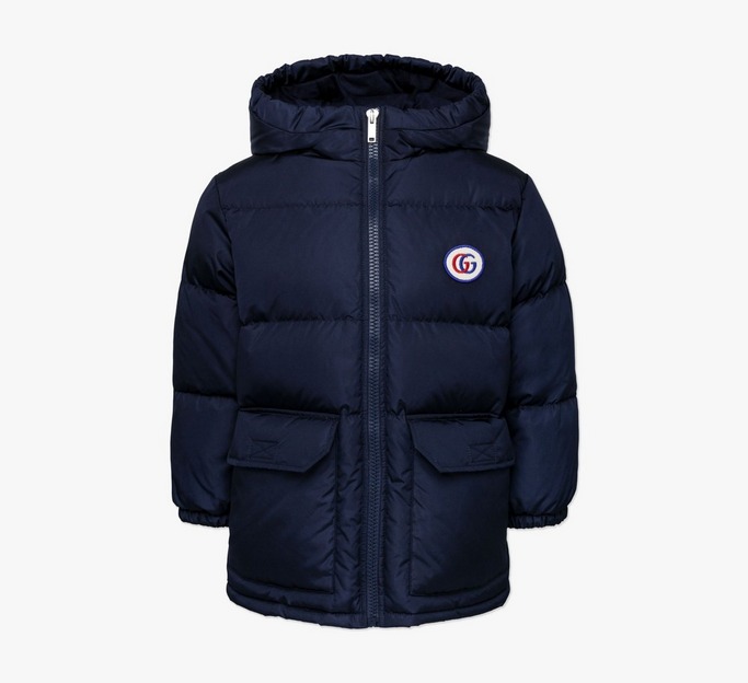Baby GG Patch Hooded Down Long Coat