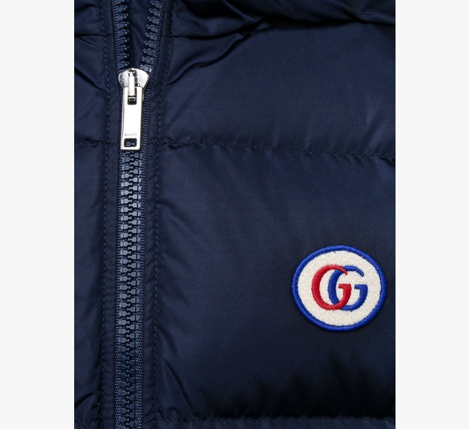 Baby GG Patch Hooded Down Long Coat