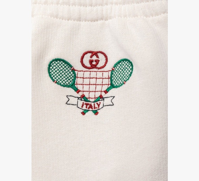 Baby Embroidered Tennis Logo Joggers