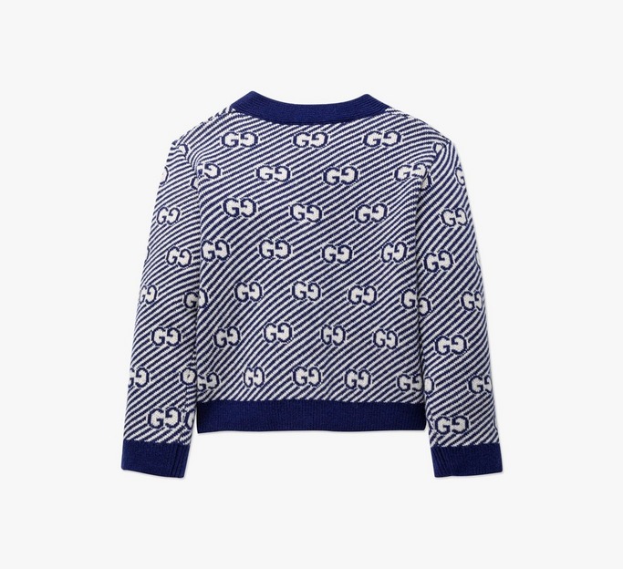 Baby All-Over GG Wool Cardigan