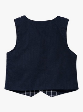 Baby Check Tailored Linen Vest