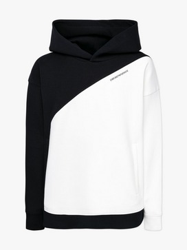 Colour-Blocked Small Logo Hoodie