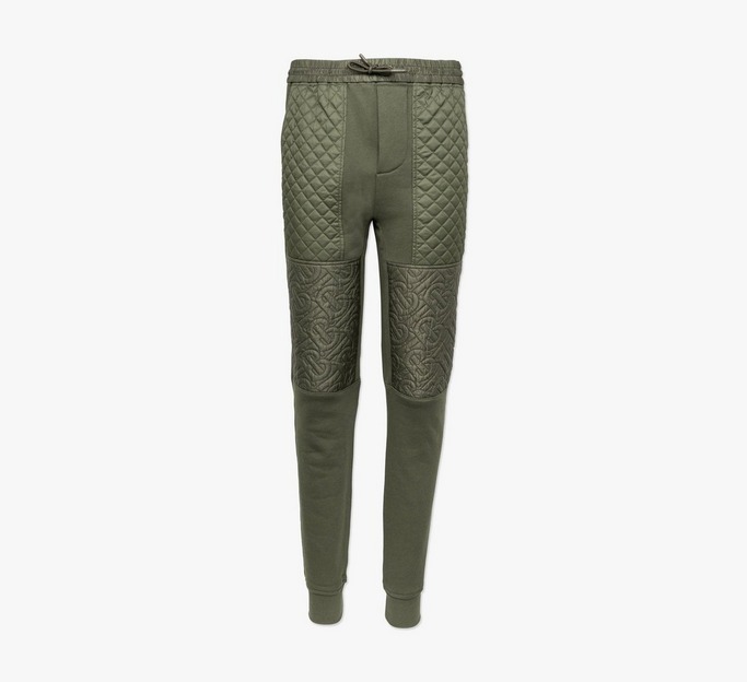 Timothie Monogram Quilted Joggers