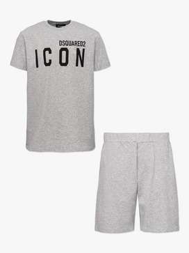 Icon Logo Pyjama Tee & Shorts 2-Piece Set