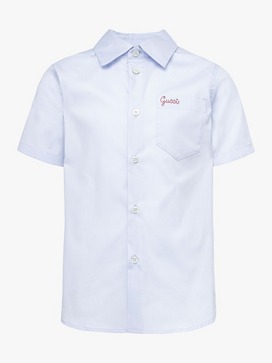 Embroidered Logo Collared Shirt