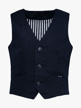 Tailored Linen Vest