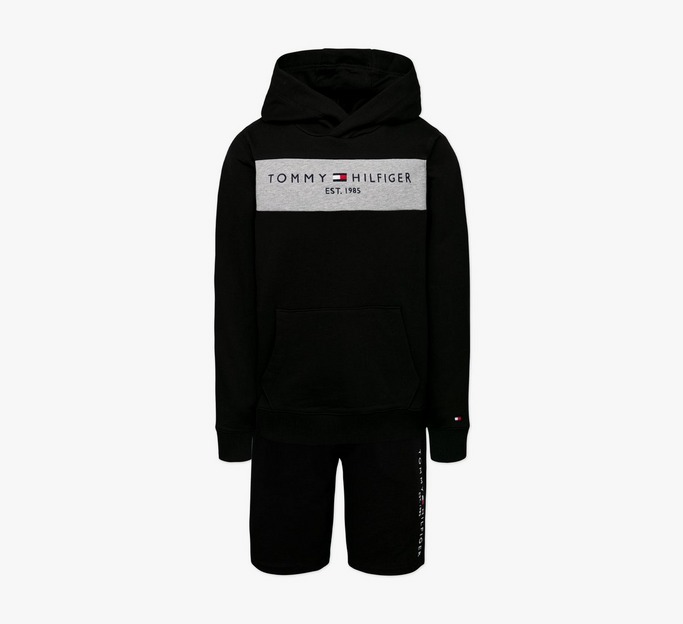 Essential Colour-Bock Hooded Tracksuit