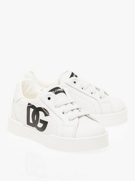 DG Logo Leather Trainers