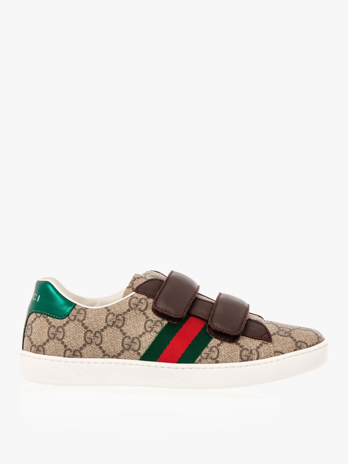 brown velcro trainers