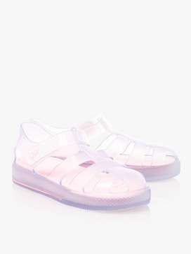 Clear Velcro Jelly Sandals