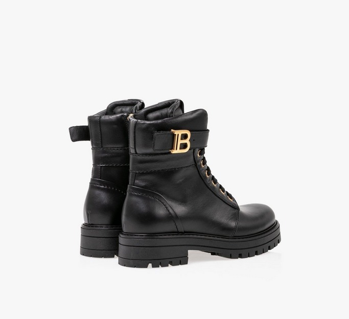 B Leather Ankle Boots