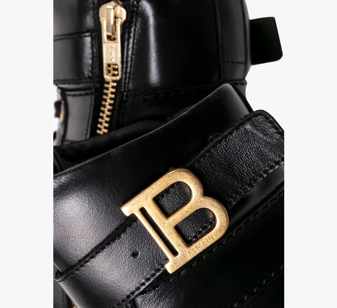 B Leather Ankle Boots