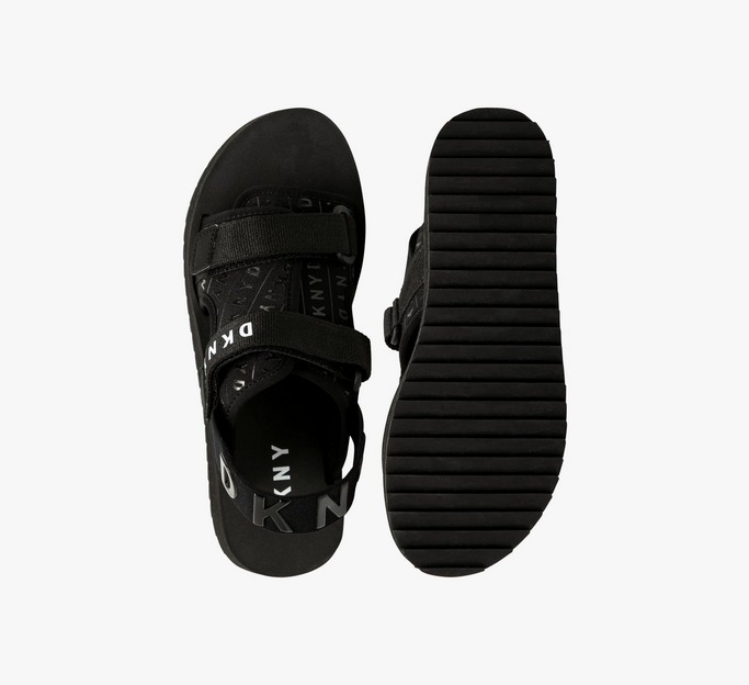 Tonal Logo Multi-Strap Sandals
