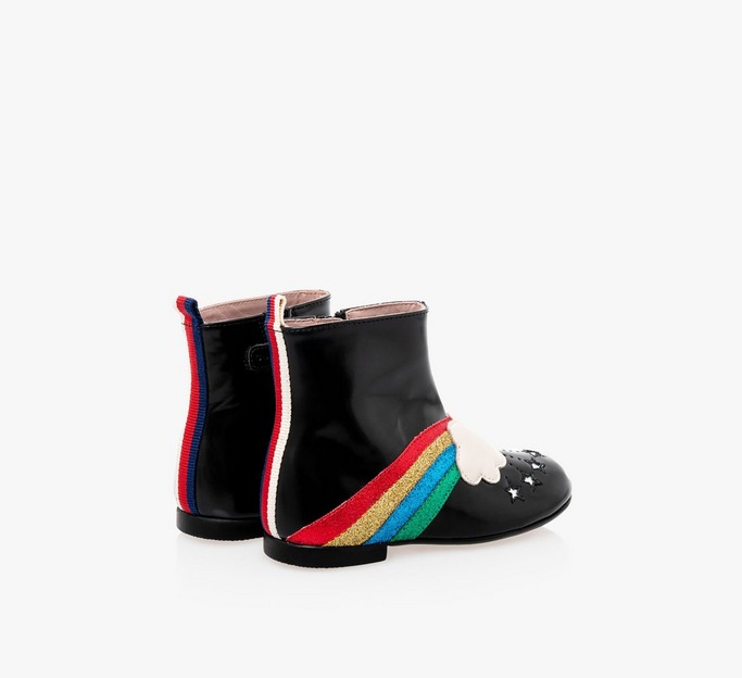 Rainbow Cloud Leather Boots