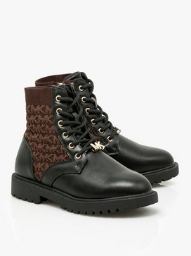 Repeat Logo Lace-Up Ankle Boots