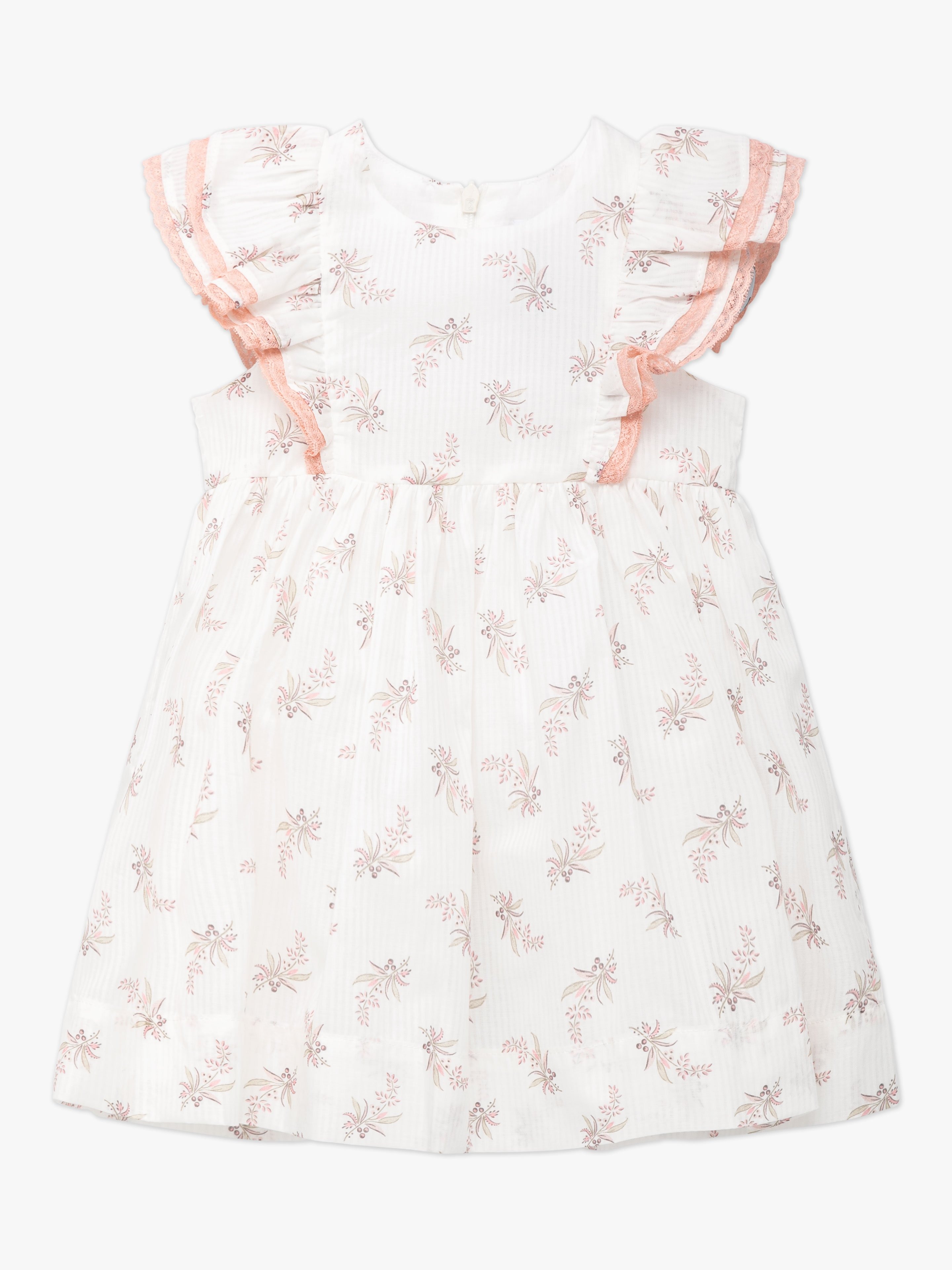 Cream Tartine et Chocolat Baby Bouquet Dress | Base