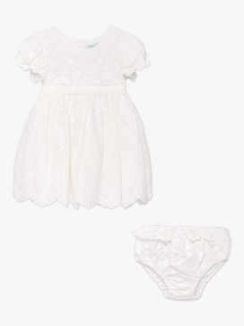 Baby Embroidered Floral Dress & Bloomers 2-Piece Set