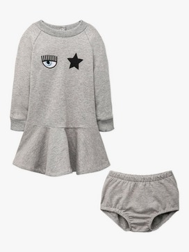 Baby Eye Star L/S Dress & Bloomers Set