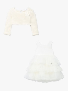 Baby Tulle Dress & Knit Jumper 2-Piece Set