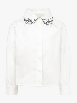 Trudie Bow Collared L/S Blouse