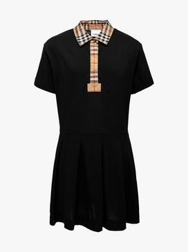 Sigrid Check Polo Pleated Dress