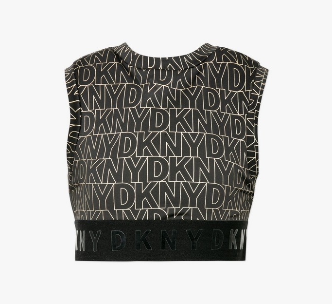 All-Over Logo Sports Cropped Top