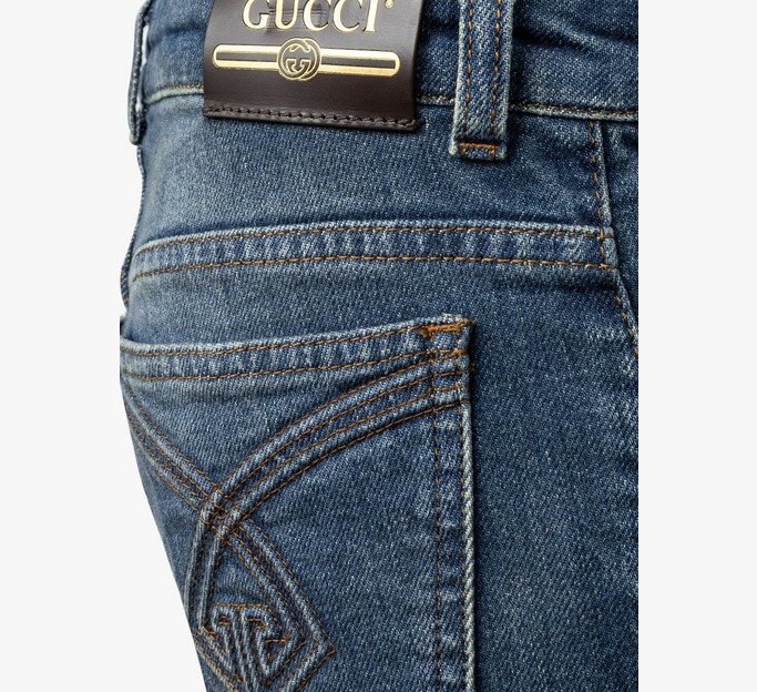 Embroidered Pocket Super Skinny Jeans