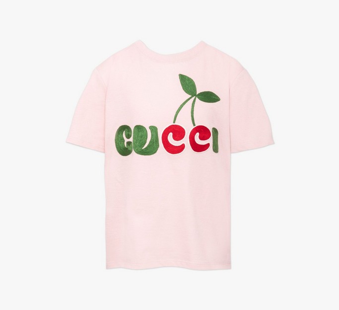 Embroidered Cherry GG T-Shirt