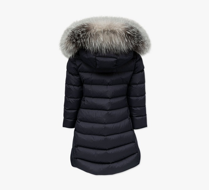 Abelle Fur Long Down Coat