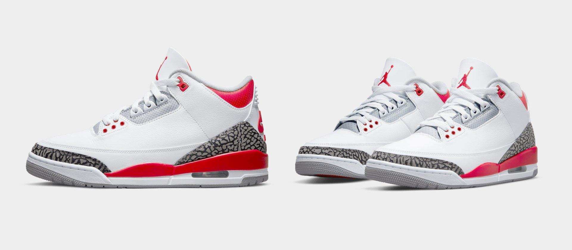 air jordan 3 red fire