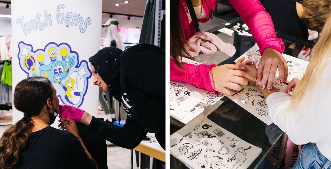 Tooth Gems und Fake Flash Tattoos