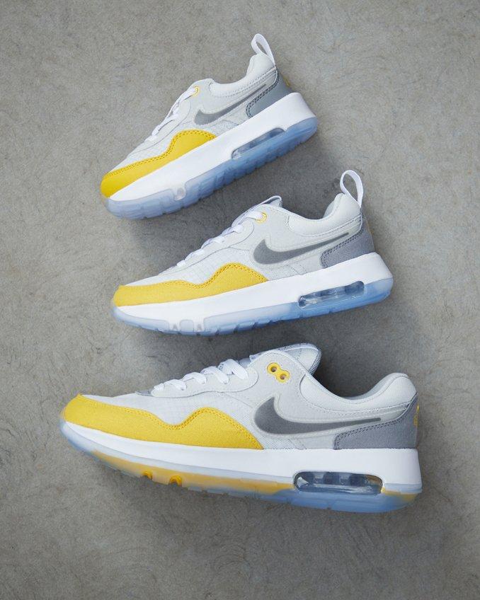 Air Max Motif en amarillo, gris y blanco