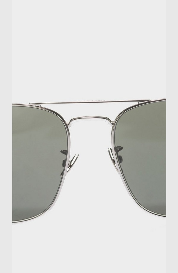 Metal Frame Rect Sunglasses
