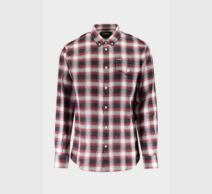 Checked Flannel Long Sleeve Shirt