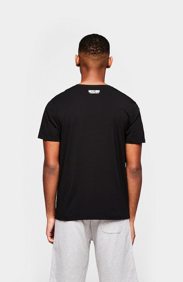 Black Tape Shoulder Short Sleeve T-Shirt