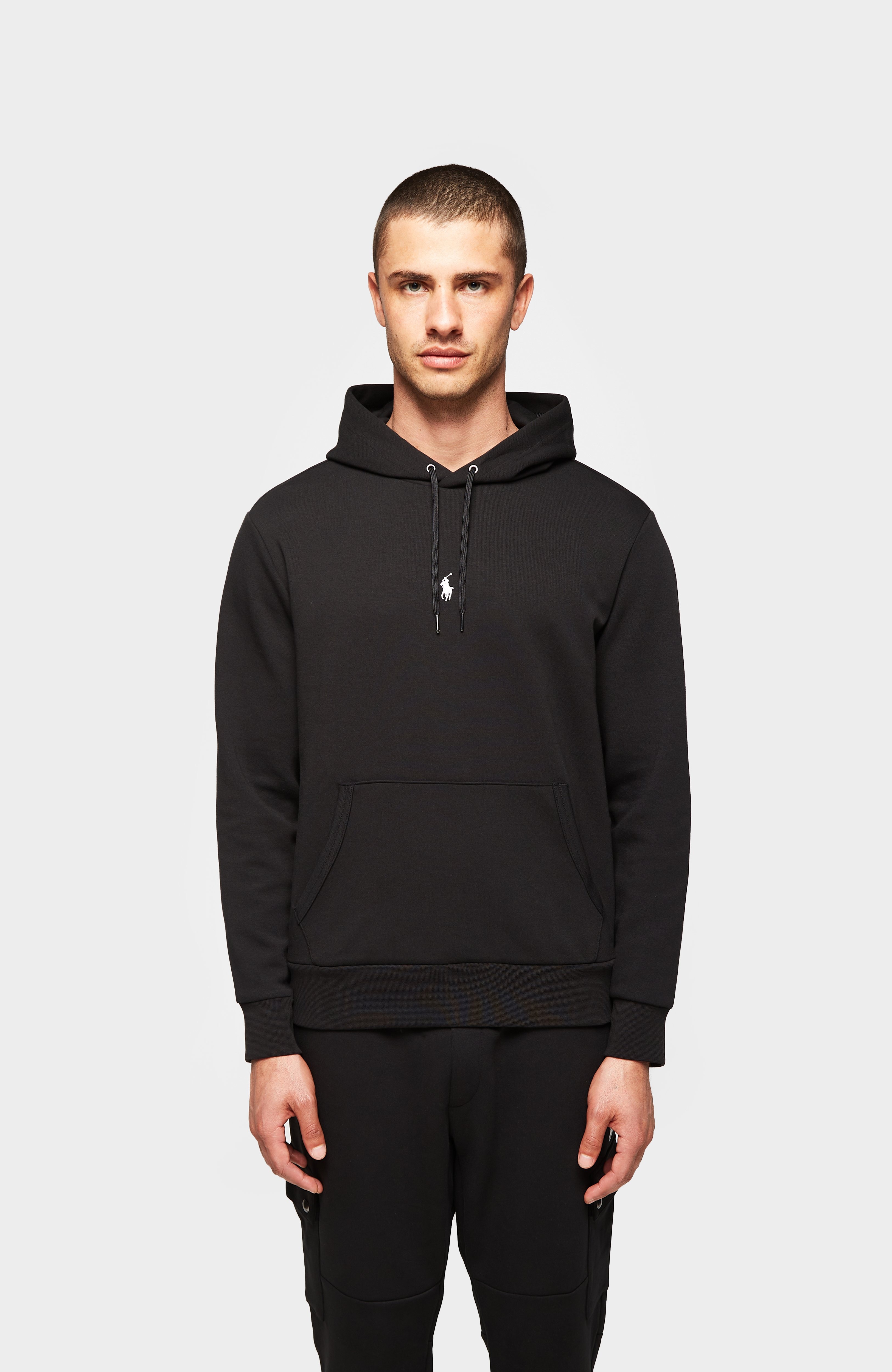 Black Polo Ralph Lauren Tech Fleece Centre PP Pullover Hoodie | Choice