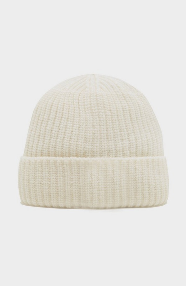 Patch Ribbed Beanie